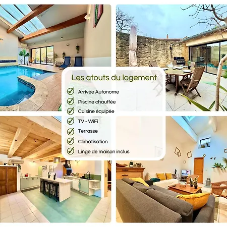 L'écrin De Lalie  Piscine Chauffée - Clim - Tv * Lagrasse